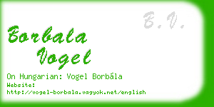 borbala vogel business card
