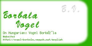 borbala vogel business card